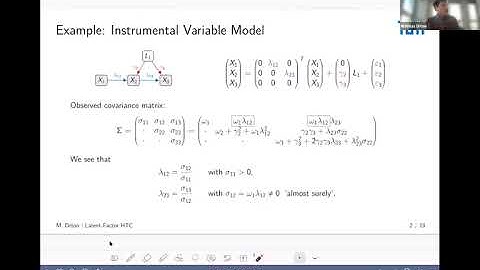 Mathias Drton: Half-Trek Criterion for Identifiability of Latent Variable Models