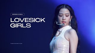 [4K] 221016 블랙핑크 콘서트 Lovesick Girls 지수 직캠 BLACKPINK Lovesick Girls JISOO fancam @BORN PINK in Seoul