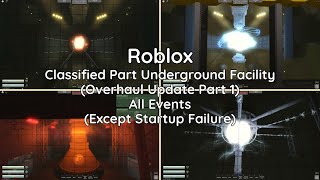 Roblox | CPUF (Overhaul Update Part 1) | All Events (Except Startup Failure)