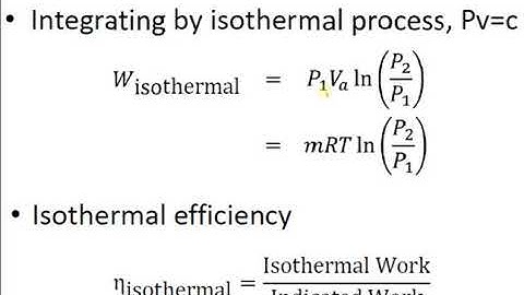 Condition for minimum work for single stage reciprocation air compressor