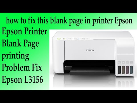 Epson Printer Blank Page or Color printing Problem Fix | Epson L3156/L3110/L3115/L3116/L3150 Fixed