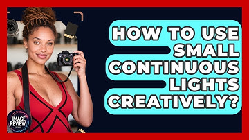 How To Use Small Continuous Lights Creatively? - Image Review Studio