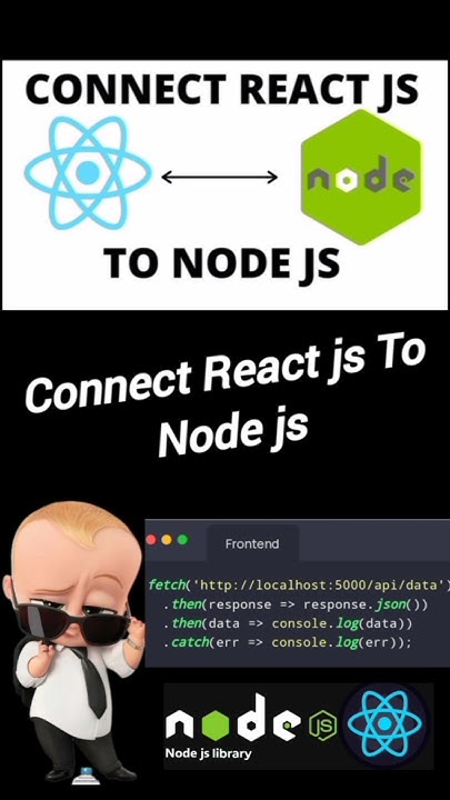 How to Connect React with Node.js Backend in 1 Minute! 🔥 #shorts #short ...