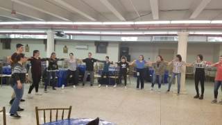 The KANARIS dance group practicing Pentozali.