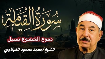سورة القيامة بصوت يبكي القلوب | تلاوة خاشعة تهز الوجدان للشيخ الطبلاوي