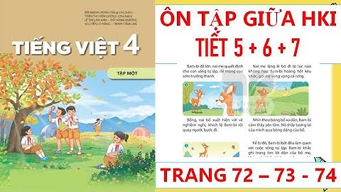 TIẾNG VIỆT LỚP 4: ÔN TẬP GIỮA HỌC KÌ I TIẾT 5 + 6 + 7  TRANG  72 - 73 - 74 SÁCH KẾT NỐI HAY NHẤT