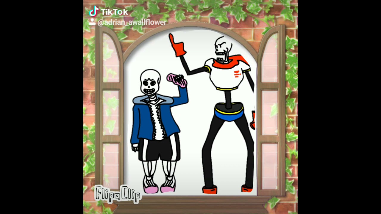 Undertale and Underfell Sans and Papyrus Wipe it Challenge
