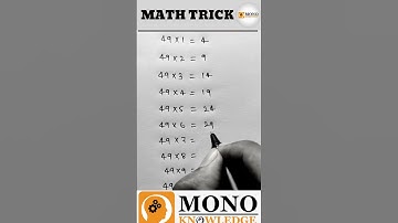 49 ka table 😍 49 Table trick🔥 #shorts #mathstricks #mathtricks #mathshorts #Vedicmaths #mathstrick