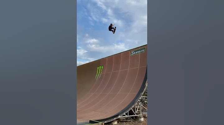 Massive Air to Fakie on Mega Ramp
