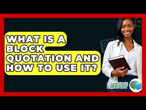 What Is A Block Quote Example