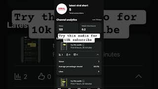 try this audio🎧 for 10k subscribe #trending #viralshort #newtrick #subscribemychannel