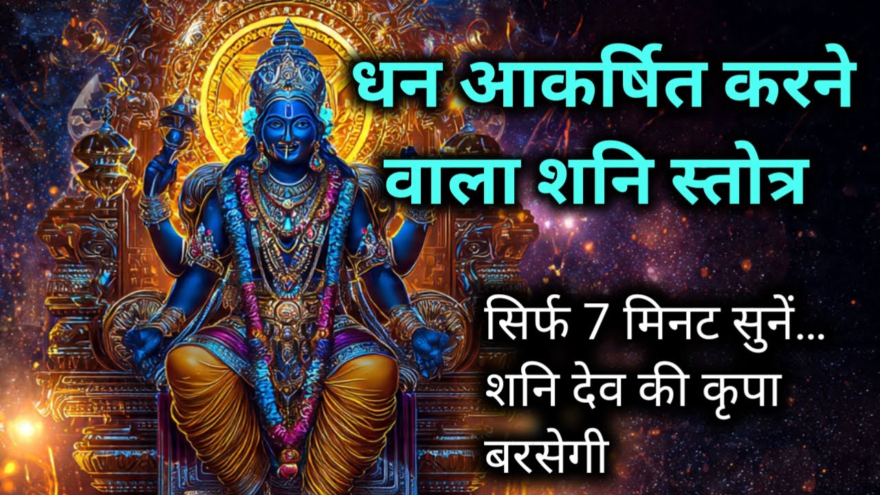 शनिवार स्पेशल : शनि देव धन आकर्षण स्तोत्र | Money Attraction Shani Mantra  शनि कृपा शक्तिशाली मंत्र