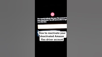 How to reactivate  Amazon flex driver account#amazonflex #waitlist #deactivate #gigdriver