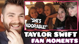 First Time Reacting to Taylor Swift Cute Fan Moments | REACTION!
