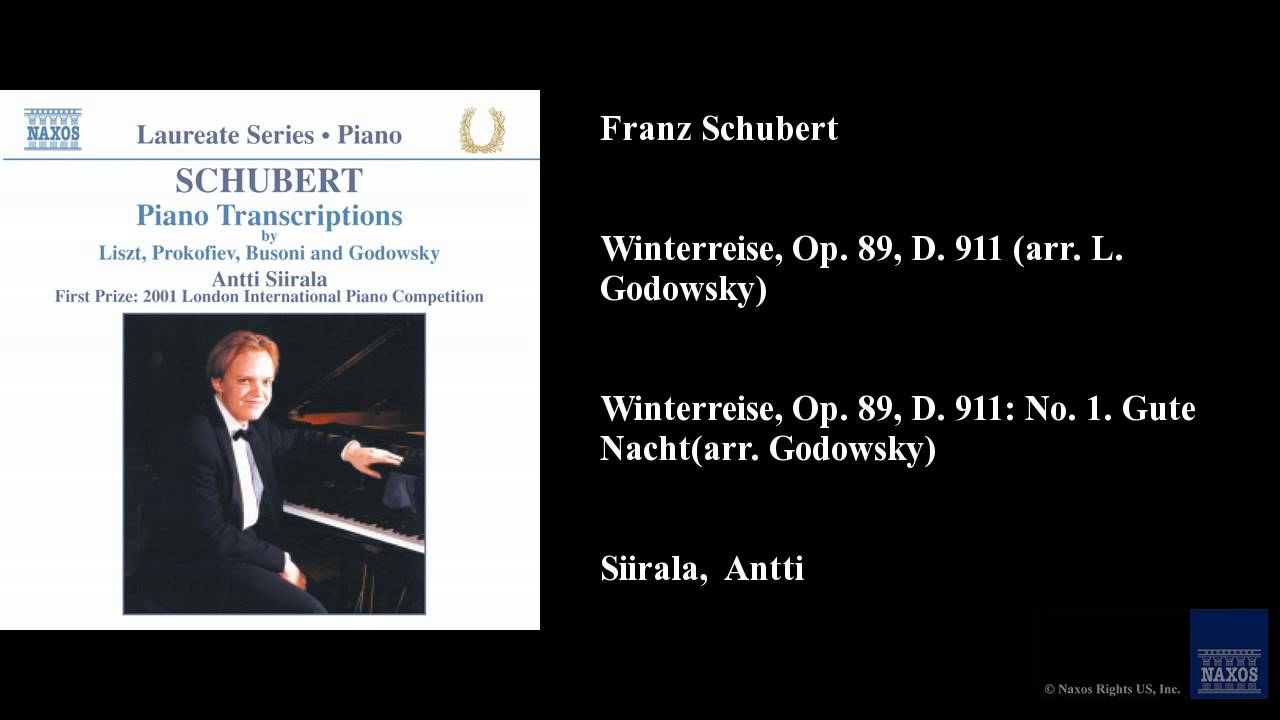 Franz Schubert, Winterreise, Op. 89, D. 911 (arr. L. Godowsky)