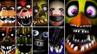 Fnaf Warehouse - All Jumpscares Hd 1080P Re-Record