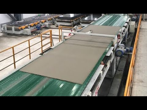 كيف يتم صناعة ألواح الجبس امبورد من البداية للنهاية في كبري المصانع