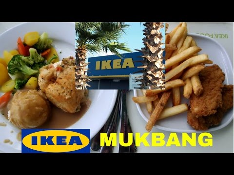 IKEA MUKBANG | ARTICHOKE STUFFED CHICKEN & MASHED POTATOES