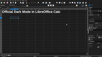 Enable official Dark Mode (2025) for LibreOffice Calc