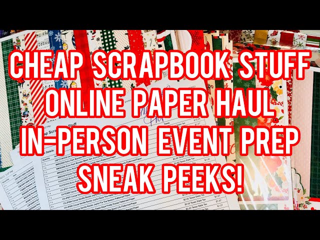 peachy cheap and cheap scrapbook stuff haul! paper collection flip