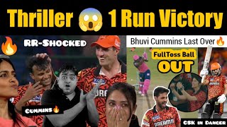 Unbelievable victory for SRH | Superb bowling by Pat Cummins | Bhuvneshwar Last Over to Powell