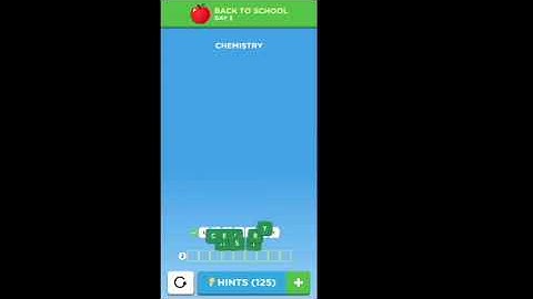 WordBrain 2 Back to School Event Day 3 August 23 2021 Answers