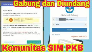 Cara Konfirmasi Anggota Komunitas SIM PKB dan Cara Masuk Komunitas SIM PKB | Calon Guru screenshot 5