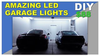 BEST GARAGE LED LIGHTS WOW | BARRINA LED T5 6500K | How to install LED lights in your 2 car garage