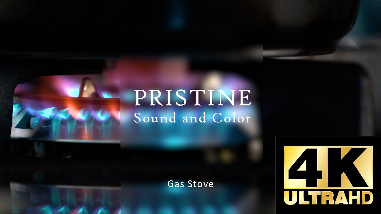 4K Gas Stove white noise Sound, Sleep, Meditation, Soothing Baby