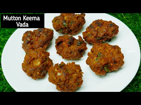 Mutton Keema Vada | Kheema Vada recipe | Spicy Mutton fry | keema vadallu @CRSKitchen