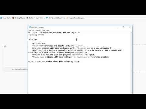 ecilipseError while opening ecilipse see log file