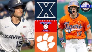 Xavier vs #10 Clemson Highlights (Game 1) | 2024 College Baseball Highlights