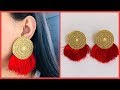 How To Make Designer Earrings At Home | Trendy Bridal Earrings | Jewelry Making