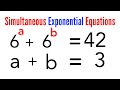 Simultaneous Exponential Equations | Math Olympiad Challenge