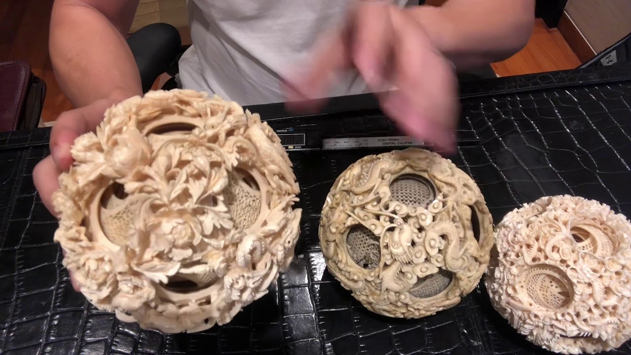 Collections of Chinese puzzle balls YouTube