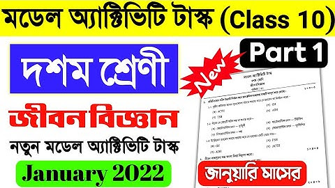 Class 10 model activity task Life science part 1 2022