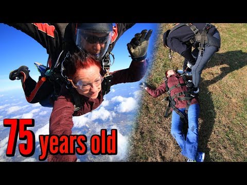 (INSANE) Taking My GRANDMOM SKYDIVING!
