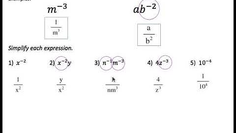 Algebra 8.3A video notes