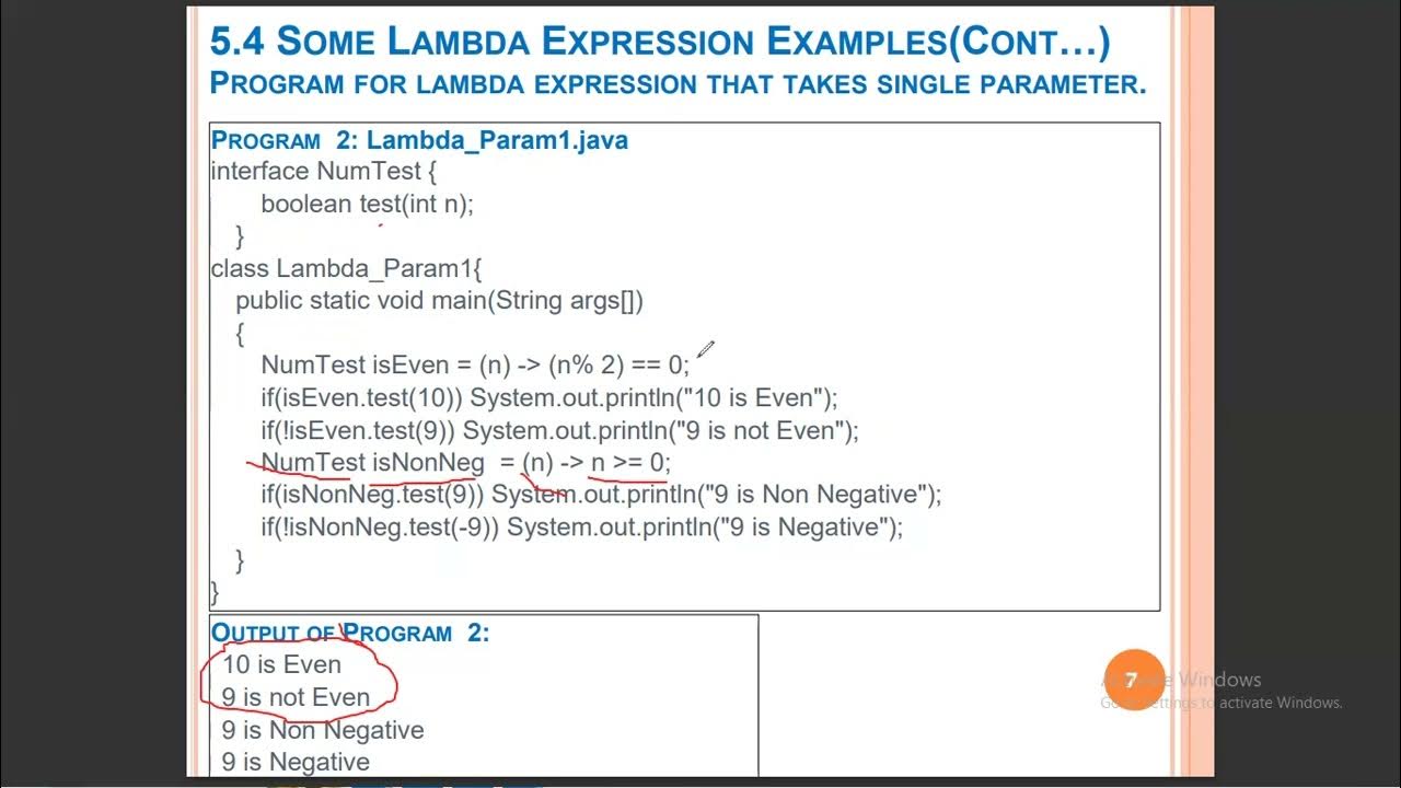 18- CHAPTER5 LAMBDA EXPRESSIONS البرمجة المتقدمة الشابترالخامس - YouTube