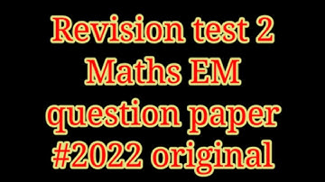 10th class revision test 2 maths original paper#2022#viralvideo #youtubevideo