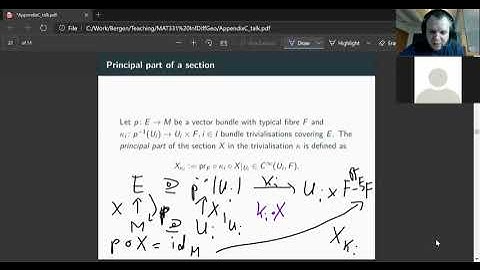 Appendix C.2: Vector bundles and their sections