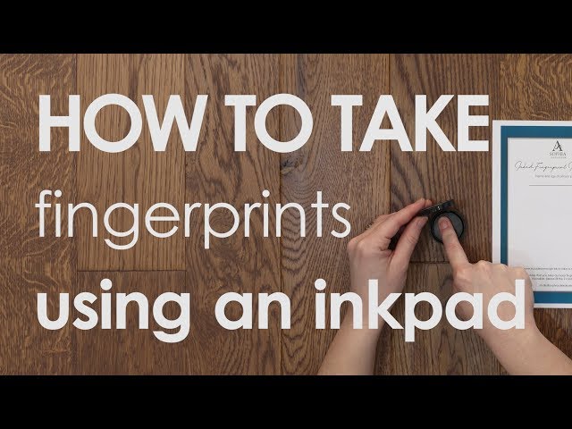 How to Take Fingerprints with Ink
