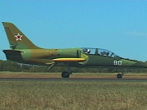 Aero L-39 Albatros Wings Over Wairarapa Airshow 2009 Hood Aerodrome * Masterton * New Zealand Short clip of the Aero L-39 display routine. Celebrating its 10th anniversary in 2009, Wings Over Wairarapa is firmly established as a must see biennial event on the Australasian aviation event calendar. Wings Over Wairarapa shares its home at Hood Aerodrome with some of the finest privately owned collections of First & Second World War aircraft in the world, providing a backdrop for a show that is hard to rival. For More Info: www.wings.org.nz