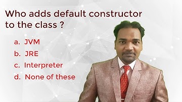 Java FAQ #1 - Who adds default constructor to the class?