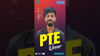 Best PTE Training in Trivandrum - I Owe My Success To COSMO PTE Centre, Says Adithyan