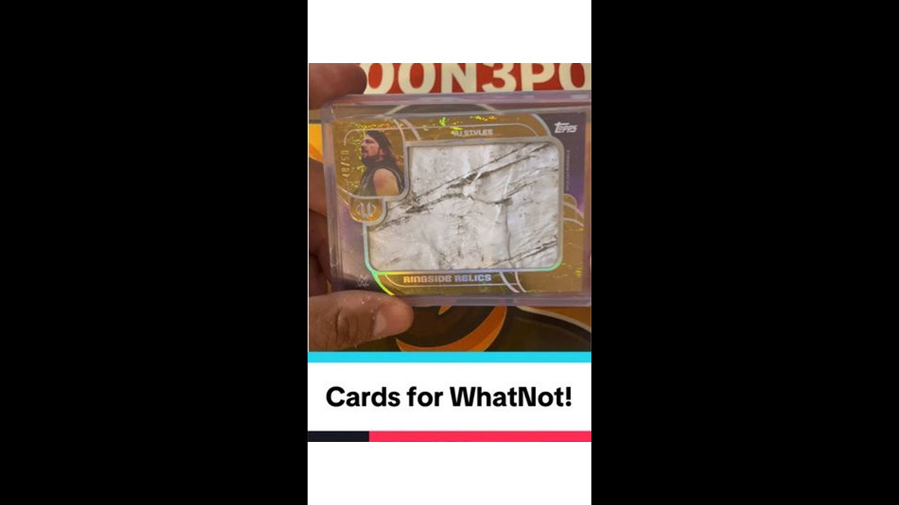 All cards and so much more available for tomorrow’s WhatNot stream! Go follow and bookmark! #wrestli