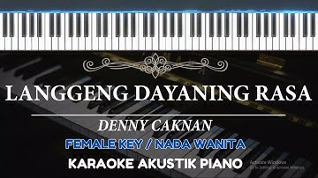 Langgeng Dayaning Rasa ( LDR ) - Denny Caknan ( FEMALE KEY - Karaoke Piano )