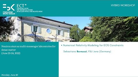 Sebastiano Bernuzzi | Numerical Relativity Modeling for EOS Constraints