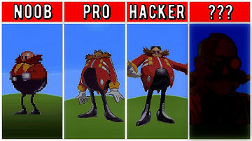 Minecraft Pixel art - NOOB vs PRO vs HACKER vs GOD l EGGMAN