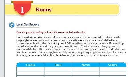 Noun | chapter- 01 | Class 8 | Collins English grammar and composition book